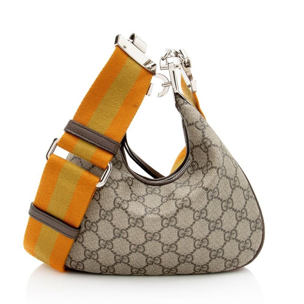 Gucci GG Supreme Web Attache Small Shoulder Bag